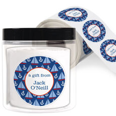 Sailboats Gift Stickers in a Jar