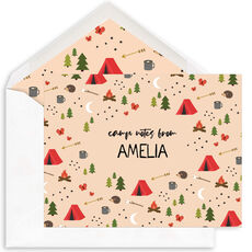 Sweet Camp Icons Folded Note Cards