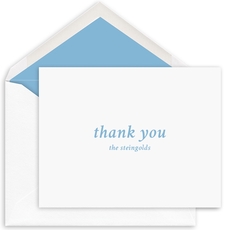 Simple Thank You Folded Note Cards