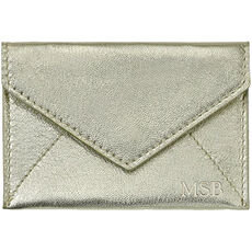 Personalized Metallic Leather Mini Envelopes