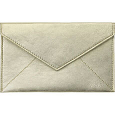 Personalized Metallic Leather Envelopes