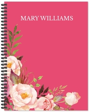 Pink Roses Spiral Notebook
