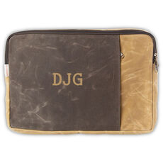 Personalized Waxed Laptop Sleeve