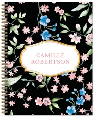 Chinoiserie Floral Spiral Notebook