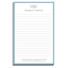Essential Border Monogram Notepads