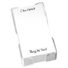List Sheets in Holder with Choice of Typestyle