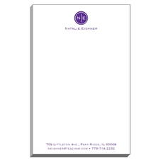 Circle Initials Duogram Notepads