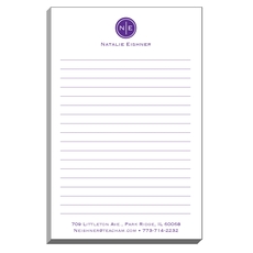 Circle Initials Duogram Notepads