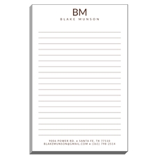 Epic Initials Notepads