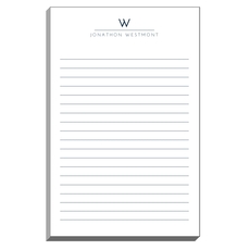 Modern Line and Name Notepads