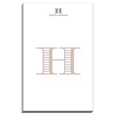 Striped Initial Notepads