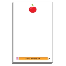 Apple and Pencil Teacher Notepads