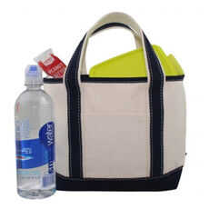 Personalized Baby Blue Trimmed Cutest Little Classic Tote