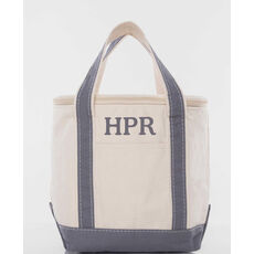 Personalized Grey Insulated Lunch Tote