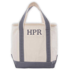 Personalized Grey Insulated Lunch Tote