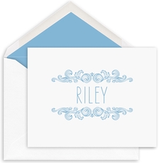 Woodcut Scroll Folded Note Cards
