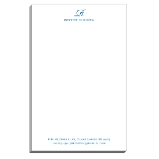 Elegant Script Initial Notepads