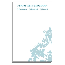 Simple Damask Mommy Notepads