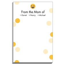 Laughing Emoji Dots Mommy Notepads