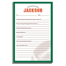 Football Fill In Camp Notepads