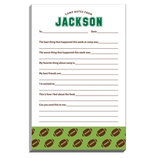 Football Border Fill In Camp Notepads