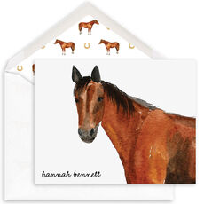 Horse Portrait Folded Note Cards