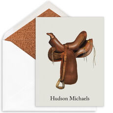 Weathered Saddle Folded Note Cards