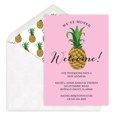 Pineapple We've Moved Moving Announcements