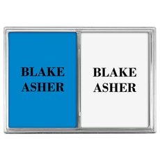 Two Bold Names Double Deck Playing Cards