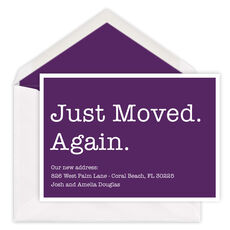 Just Moved Again Announcement