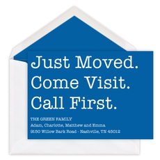 Just Moved Come Visit Moving Announcements