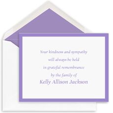 Thick Framed Flat Sympathy Cards