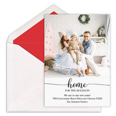 Chic Home for the Holidays Photo Announcements