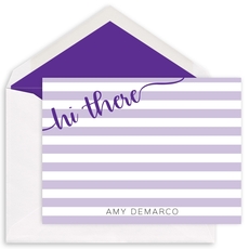 Script Hi There Flat Note Cards