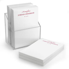 Peyton Dots Stack of Small Notepads