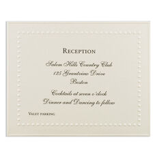 Embossed Dotted Border Reception Cards