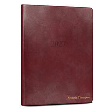2027 Large Monthly Leather Planner (7.5 x 9.75 in)