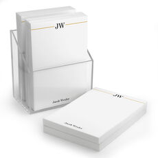 Executive Initials Stack of Small Notepads