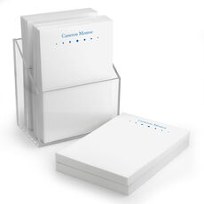 Row of Dots Stack of Small Notepads
