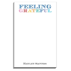 Colorful Feeling Grateful Notepad