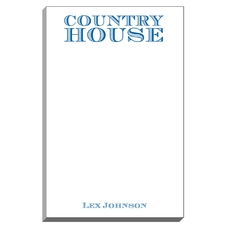Country House Notepad