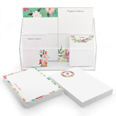 Watercolor Peonies Notepad Set (6 Pads)