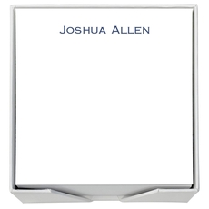 Bellmore Memo Square with White Paperboard Holder