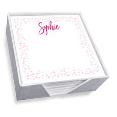 Effervescence Memo Square with White Paperboard Holder