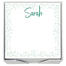 Effervescence Memo Square with White Paperboard Holder
