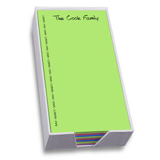 Carnival Family Pride List in Anthony Font with White Paperboard Holder