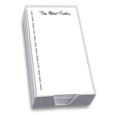 Family Pride List in Anthony Font with White Paperboard Holder