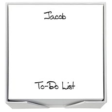 Anthony Memo Square with White Paperboard Holder