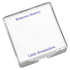 Professional Memo Square with White Paperboard Holder