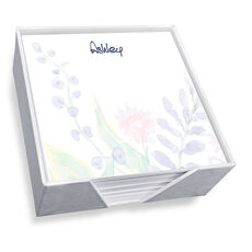 Tranquil Dreams Memo Square with White Paperboard Holder